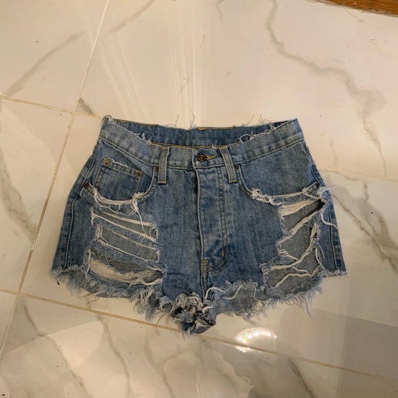 Carmar denim distressed shorts - Picture 2 of 5
